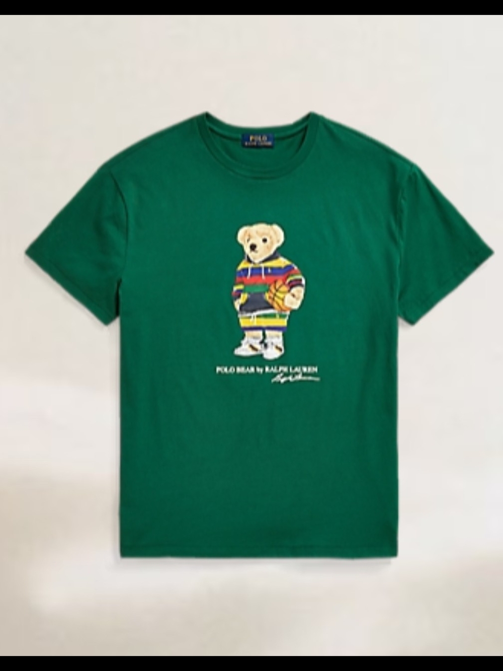 Ralph Lauren Green Polo Bear Graphic Tee